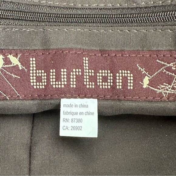 Burton Canvas and Vegan Leather Satchel Shoulder Bag Purse - Picture 9 of 15